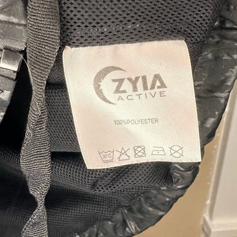 Zyia Active Black Leopard Print Women's Athletic Jacket Size Small Black - Picture 10 of 12